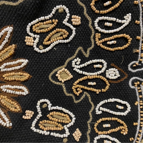 NWT Paisley Beaded Embroidered Wooden Frame Clutch - Picture 9 of 10